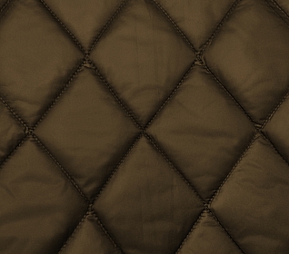 Курточная ткань на синтепоне Хаки (327) ромб 8х8 см