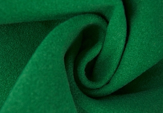 Ткань пальтовая Блестящий зеленый (258)