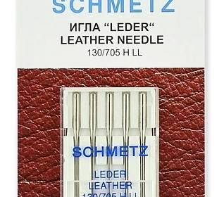 Иглы для кожи ассорти Schmetz 130/705H LL (№80(2),90(2),100)