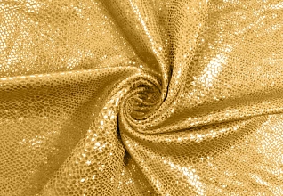Трикотаж Голограмма Закатное золото (119)