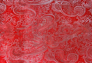 Жаккард металлик Темно красный/серебро (162)