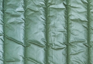 Курточная ткань на синтепоне Хаки (327) полоска