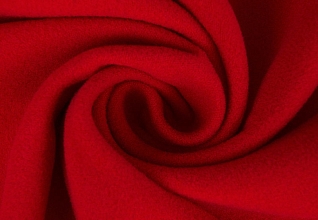 Ткань пальтовая Яркий красный (162)