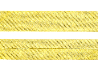 Косая бейка х/б Лимонно желтый (110) 20мм