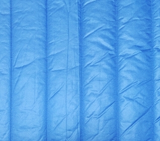 Курточная ткань на синтепоне Водный голубой (331) полоска