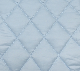 Курточная ткань на синтепоне Светло голубой (185) ромб 8х8 см