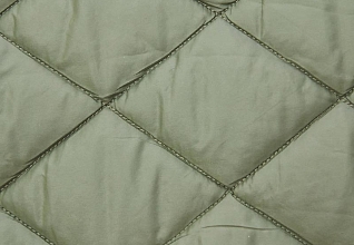 Курточная ткань на синтепоне Кованное железо (324) ромб 8х8 см