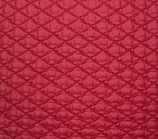 Курточная ткань на синтепоне Яркий красный (162) ромб 2,5х2,5 см