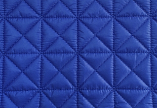 Курточная ткань на синтепоне Ультрамариновый (223) треугольники в квадрате
