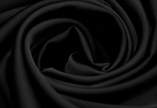 Атлас костюмный Черный (322)