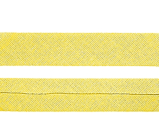 Косая бейка х/б Лимонно желтый (110) 20мм