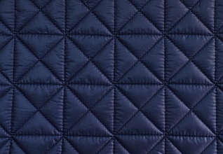 Курточная ткань на синтепоне Темно синий (330) треугольники в квадрате